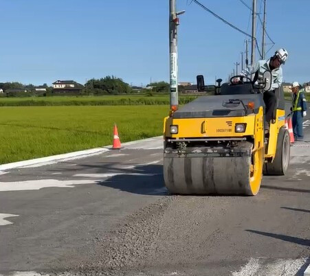 路床整正の様子